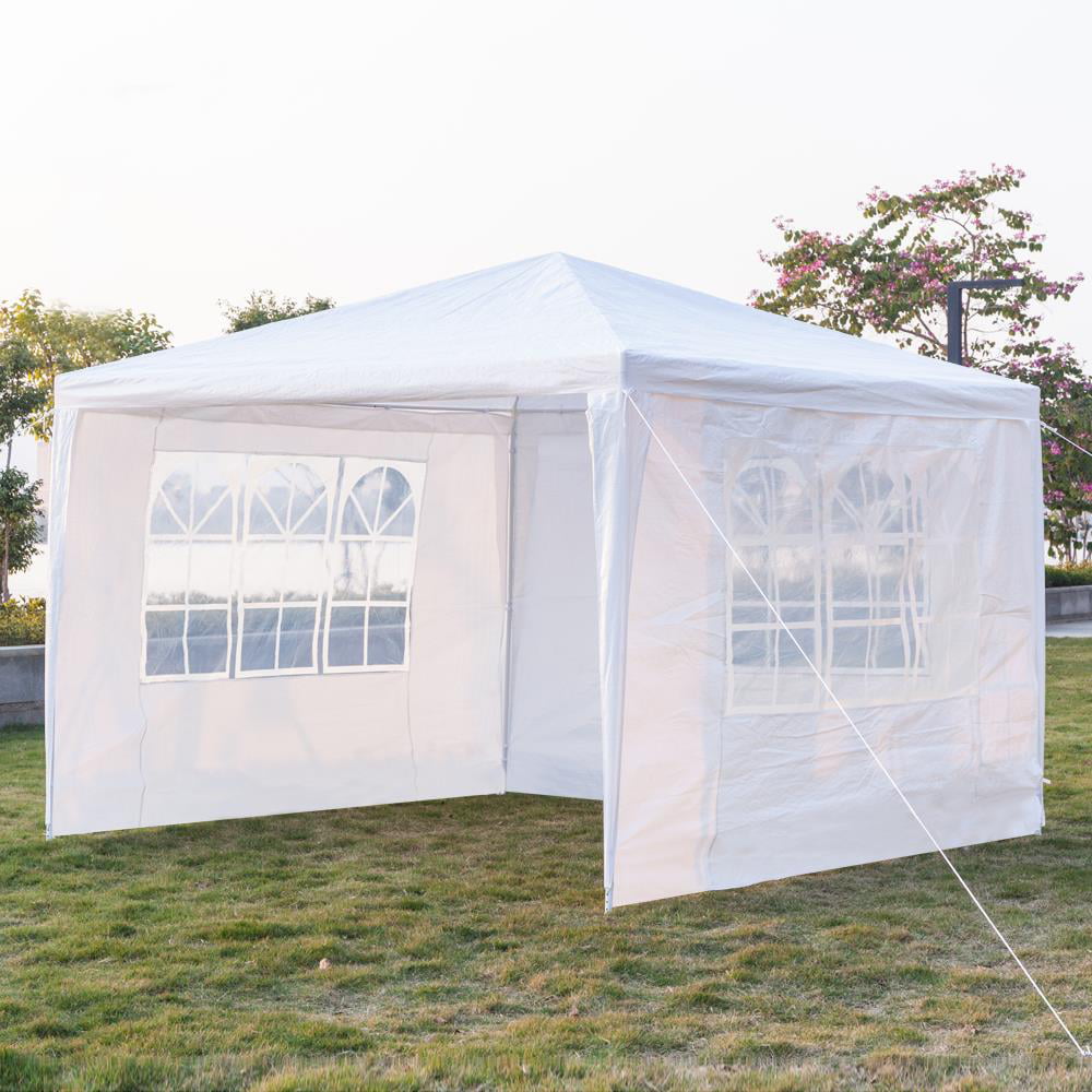 Zimtown 10'x10' Wedding Party Canopy Tent,3 Removable Sidewalls with Windows, Great for Outdoors