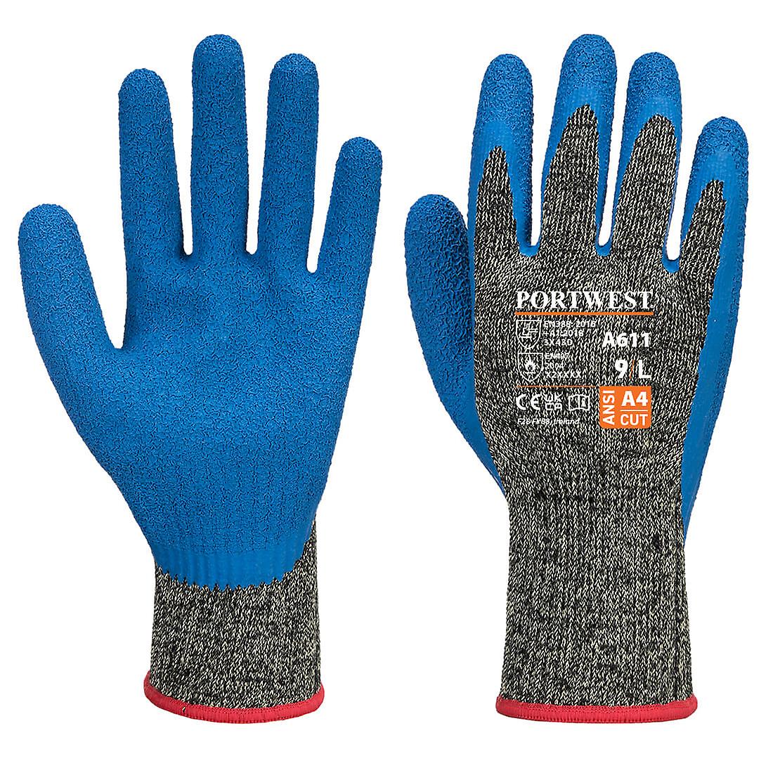 Portwest a611 aramid heat and cut resistant latex gloves