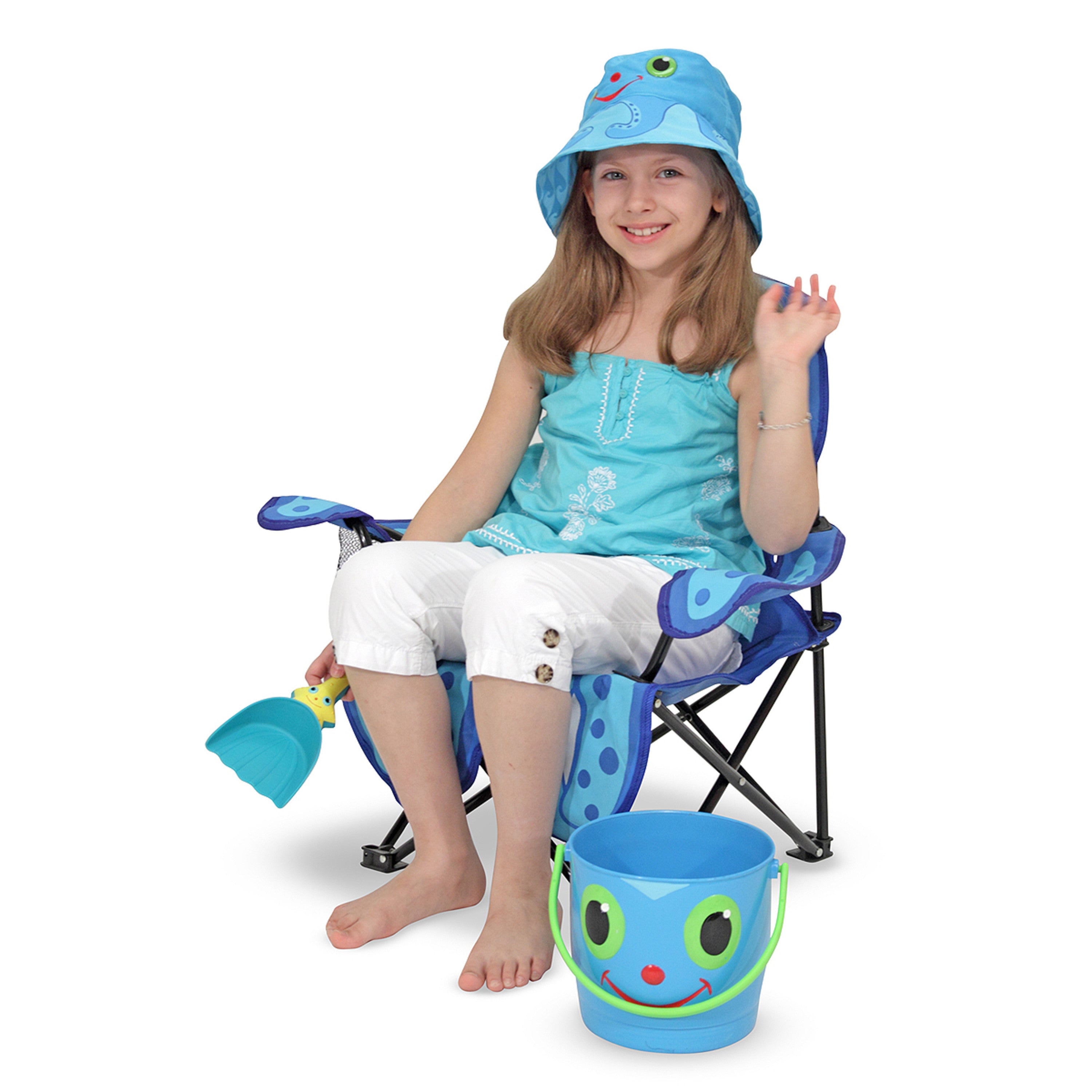 Melissa & Doug Sunny Patch Flex Octopus Folding Beach Chair for Kids