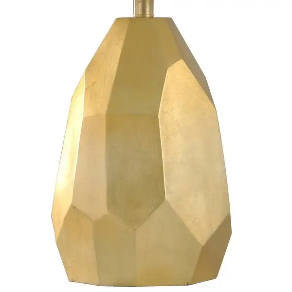 StyleCraft Painted Gold Table Lamp - Geneva White Shade