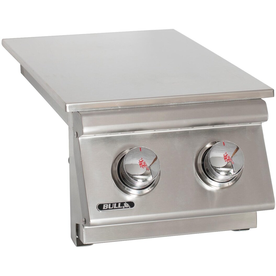 Bull Built-In Natural Gas Double Side Burner W/ Stainless Steel Lid