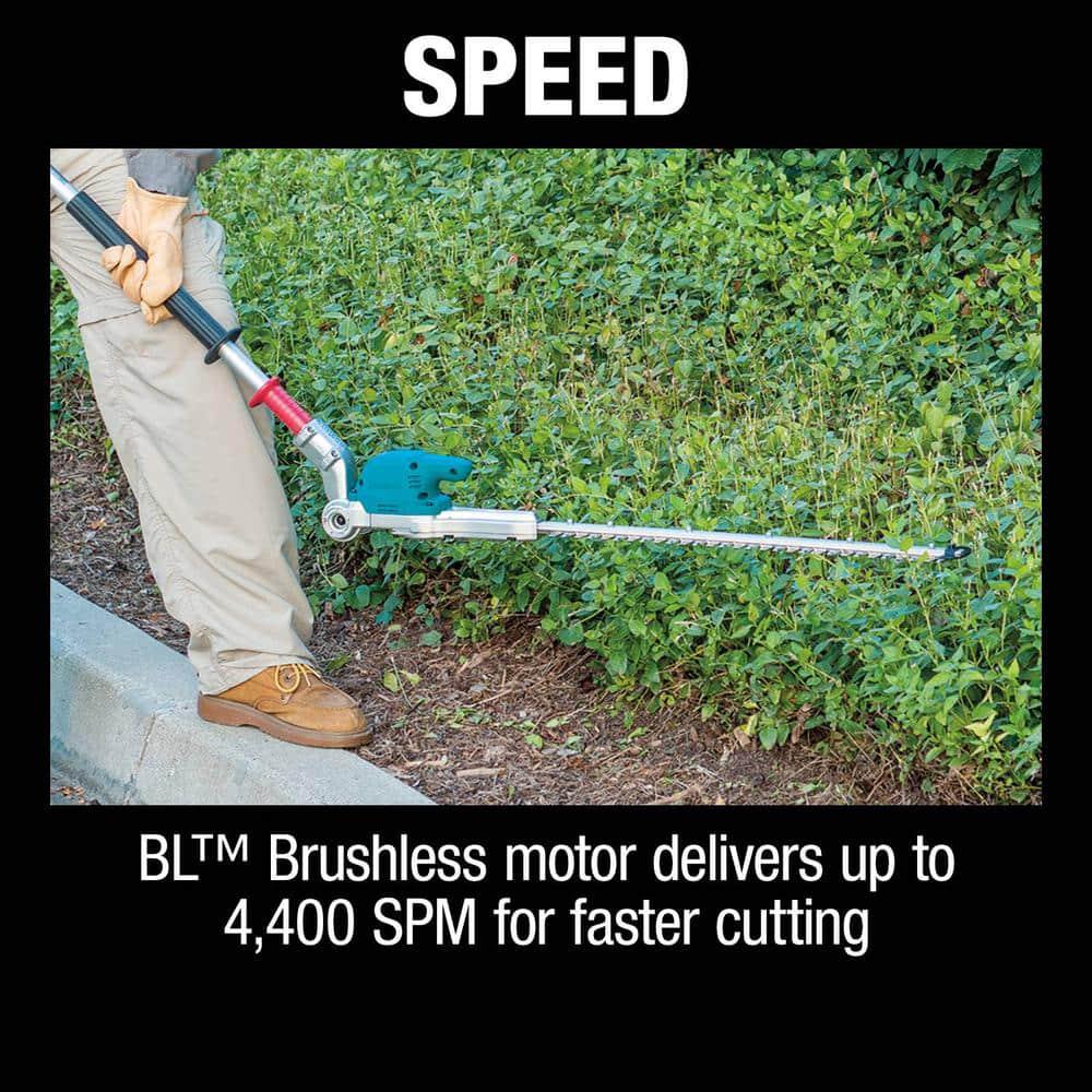 Makita 18V LXT LithiumIon Brushless 20 in Articulating Pole Hedge Trimmer