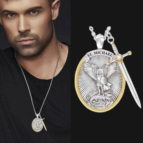 🔥 BIG SALE - 49% OFF🔥🔥🎁St. Michael Archangel Pendant (Necklace)