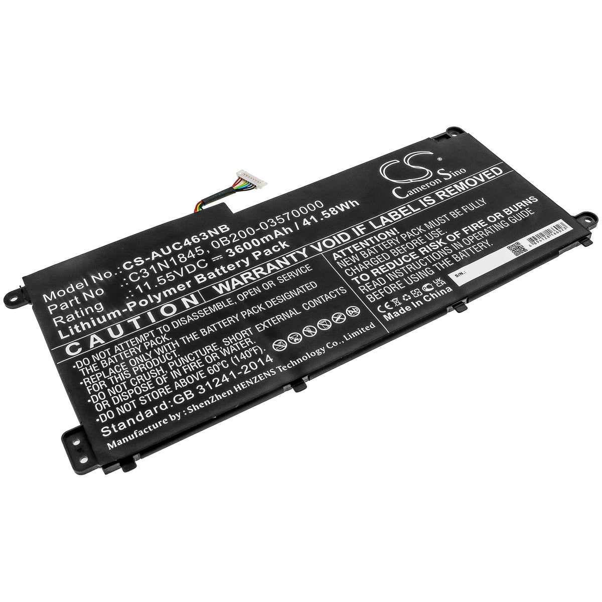 Asus Chromebook C436FA Replacement Battery BatteryClerkcom Laptop and Notebook