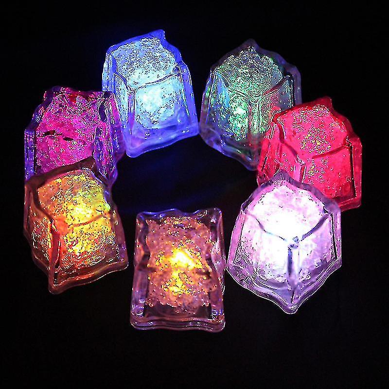 Glowing Ice Cube Colorful Touch Sensor Night Light Led Flashing Ice Cube