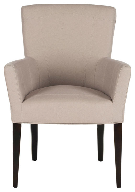 Jay Arm Chair Taupe   Transitional   Dining Chairs   by Peachtree Fine Furniture  Houzz