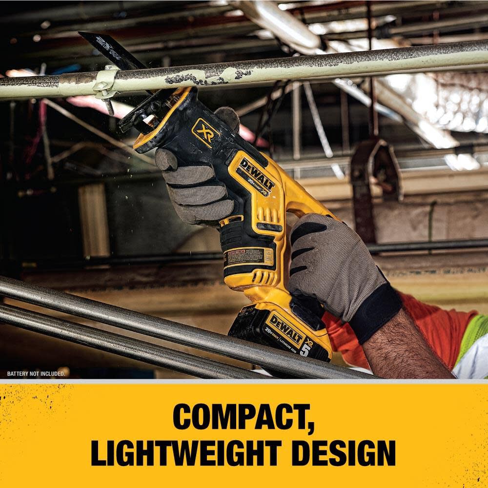 DEWALT 20V MAX Compact Recip Saw with XR 4Ah Battery Bundle DCB204-DCS367B from DEWALT