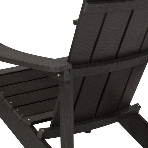 Outdoor AllWeather Poly Resin Wood Adirondack Chair