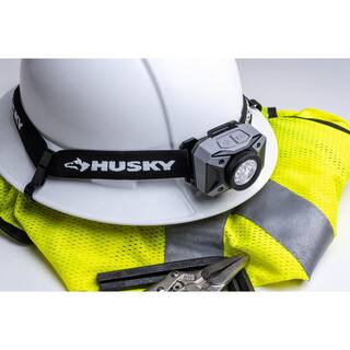 Husky 500-Lumens Dual Beam LED Headlamp 5 modes Impact and Water Resistant with Batteries HSK1PK500LHL