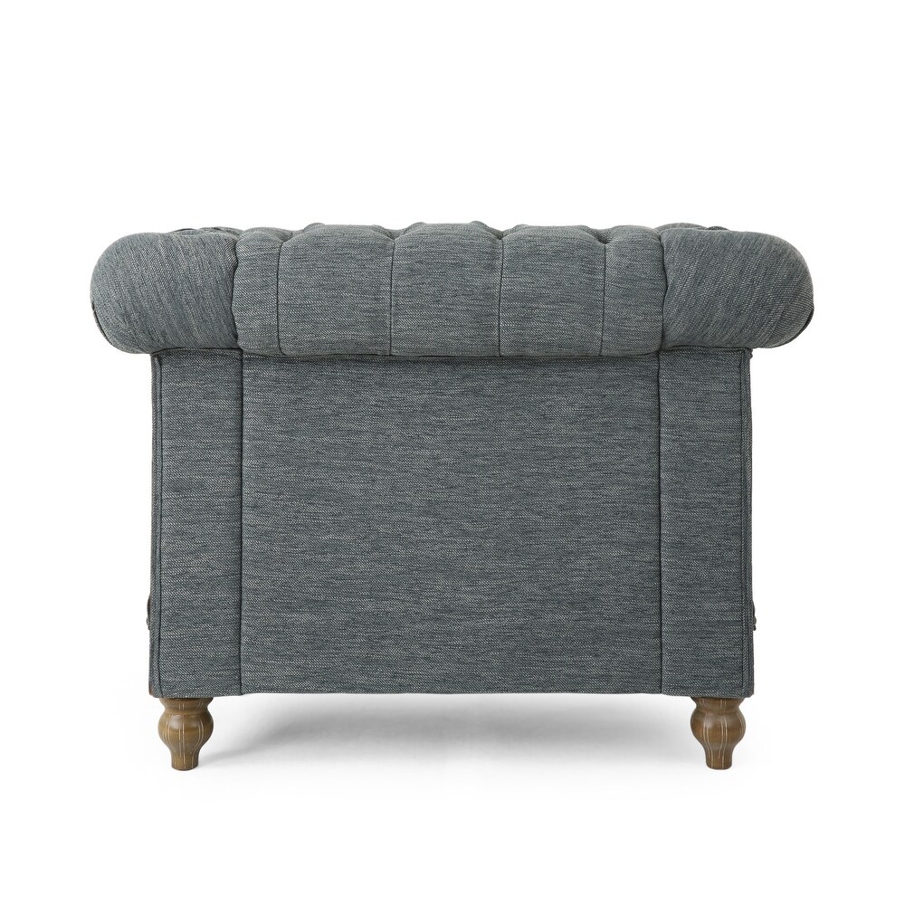 Voll Tufted Club Chair with Nailhead Trim by Christopher Knight Home