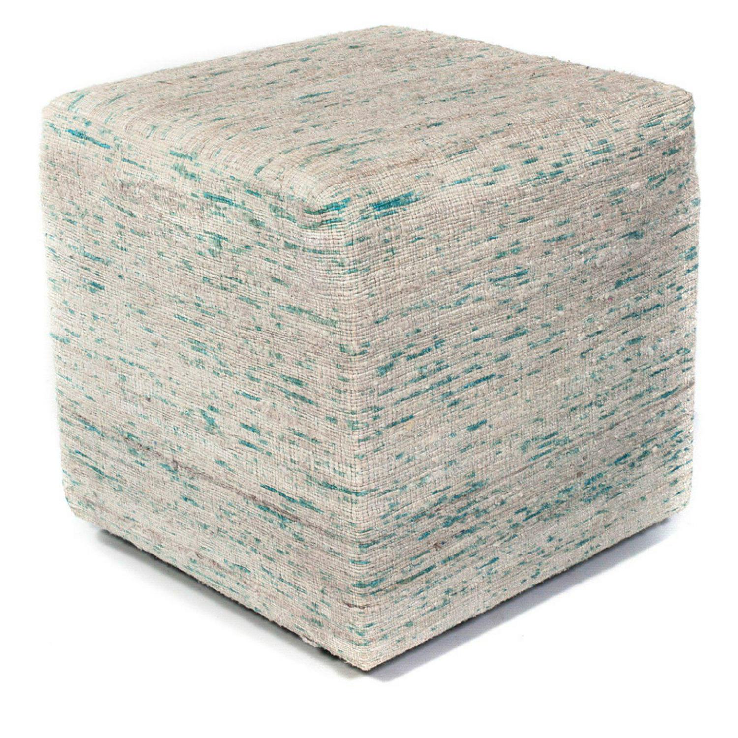 KAS Rugs Multi Viscose Pouf