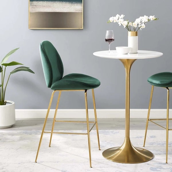 Lotus Gold Stool (set o 3)|Blue