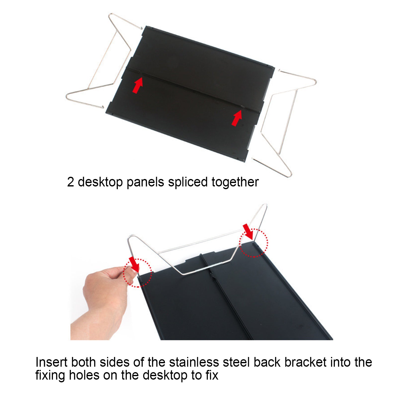 Cheers.US Outdoor Folding Portable Grill Table for Camping Lightweight Aluminum Metal Grill Stand Table for Outside Cooking Outdoor BBQ RV Picnic Easy to Assemble