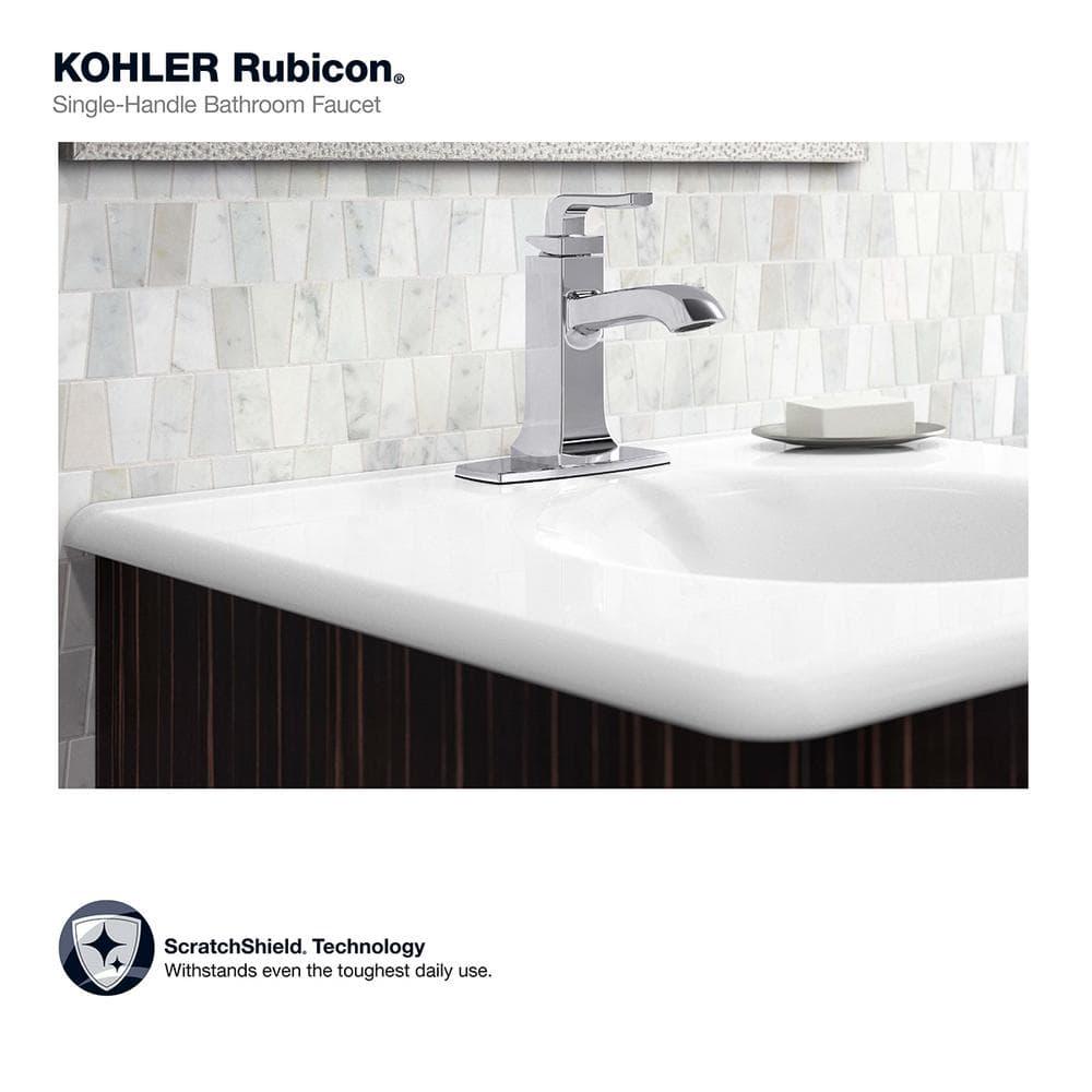 KOHLER Rubicon Single Hole SingleHandle Bathroom Faucet in Polished Chrome