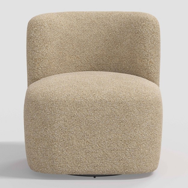 Neko Swivel Chair Cozy Faux Shearling