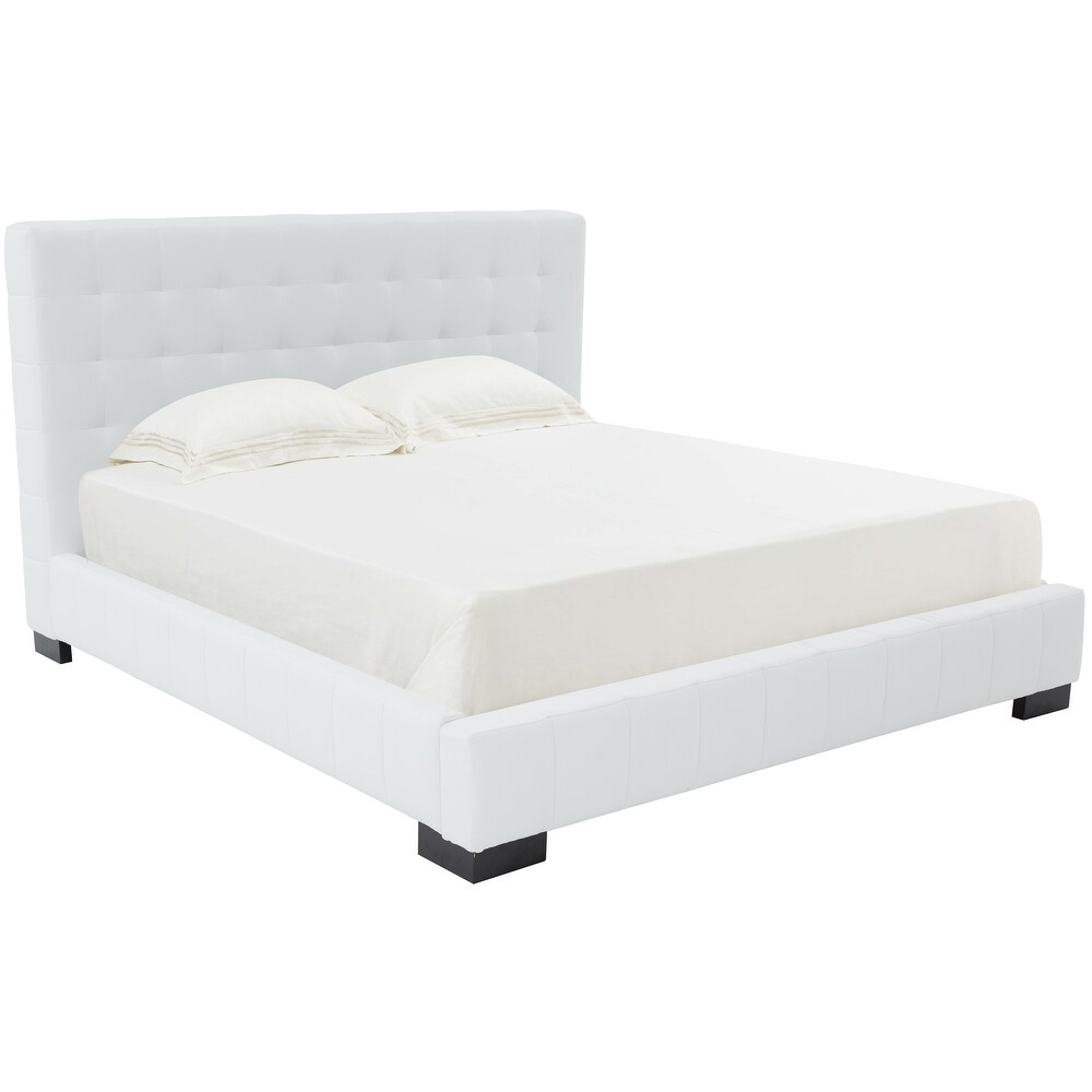 SAFAVIEH Couture Vivaldi Tufted Linen Bed