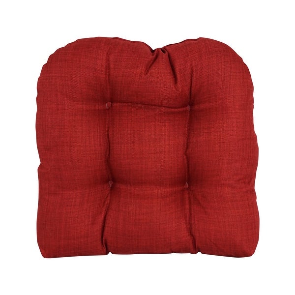 19-inch Rounded Back Tufted Indoor/Outdoor Chair Cushion