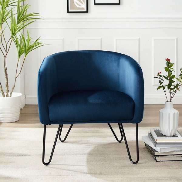 Parkway Velvet Accent Chair - 28D x 28.5 W x 29H