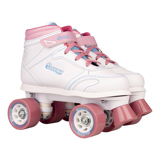 Girls Sidewalk Skateand#44; Size 1 - White