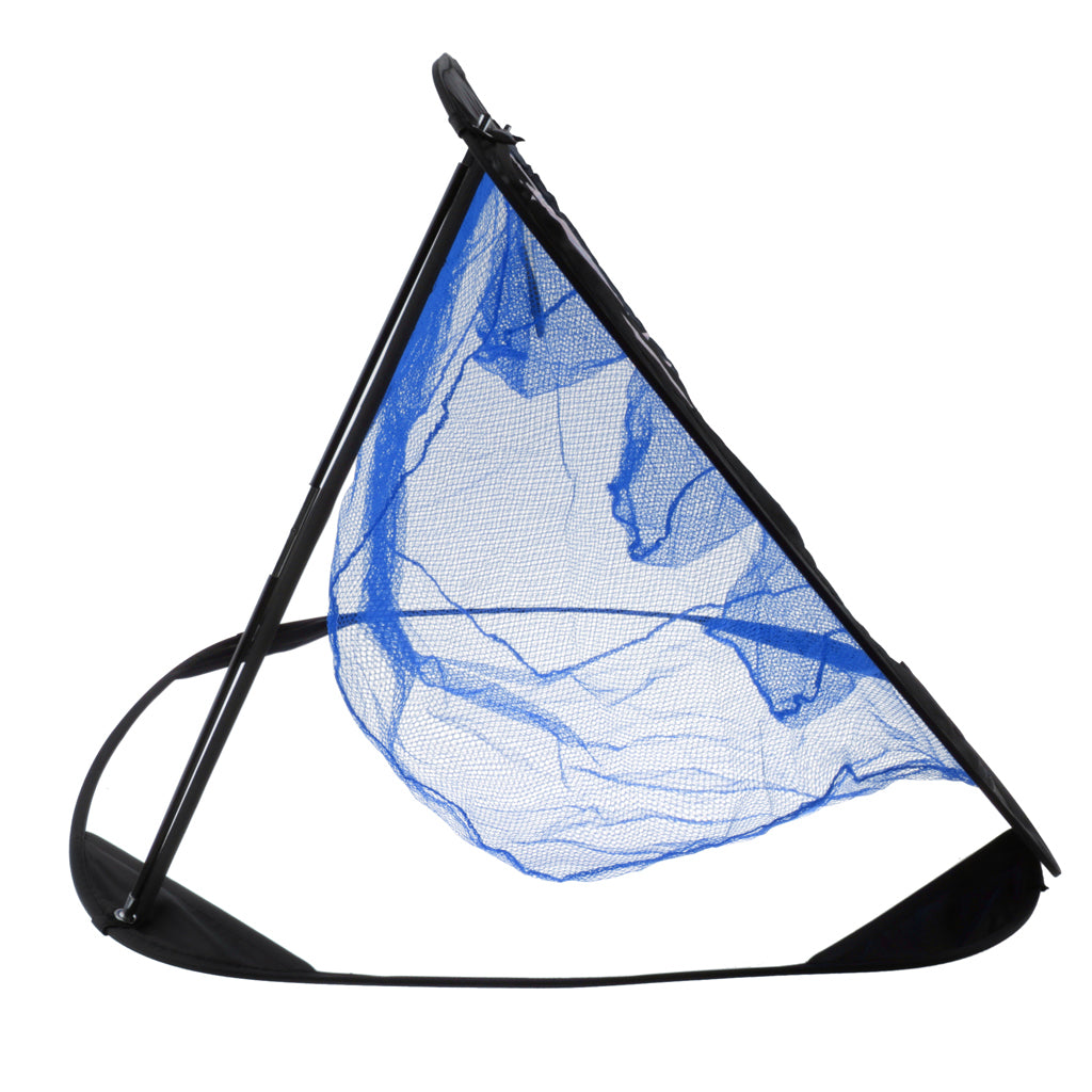 Portable Golf Chipping Net Golfing Target Net Bag，Compatible for Indoor ， black and blue， 82x72x56cm