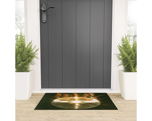 Samantha Hearn Disco Inferno Welcome Mat Society6