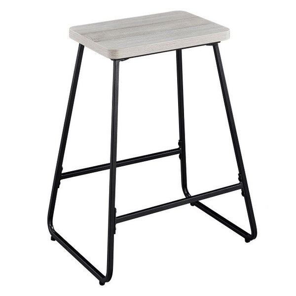 Carbon Loft Callen Weathered Driftwood Counter Stool - Set of 2