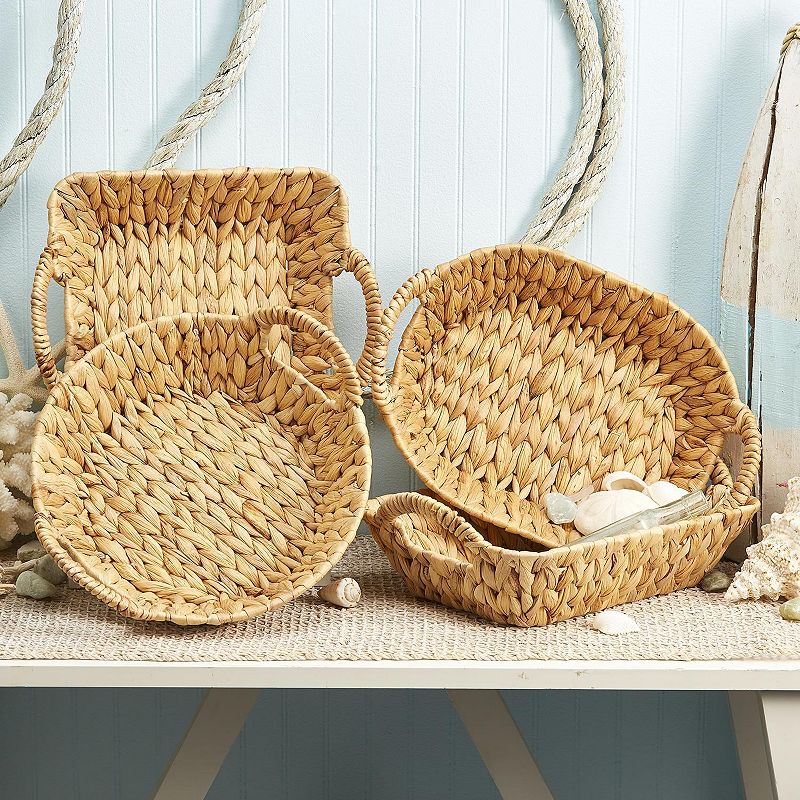 Woven Shaped Basket 4-Piece Set