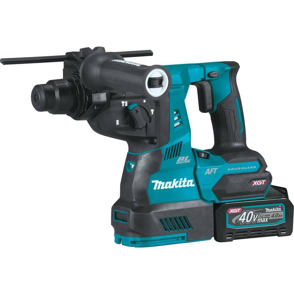 Makita 40V Max XGT 19-12 in. Brushless 15 lbs. AVT Demolition Hammer Kit AWS Capable (4.0 Ah) with bonus XGT 4.0Ah Battery GMH01M1-BL4040