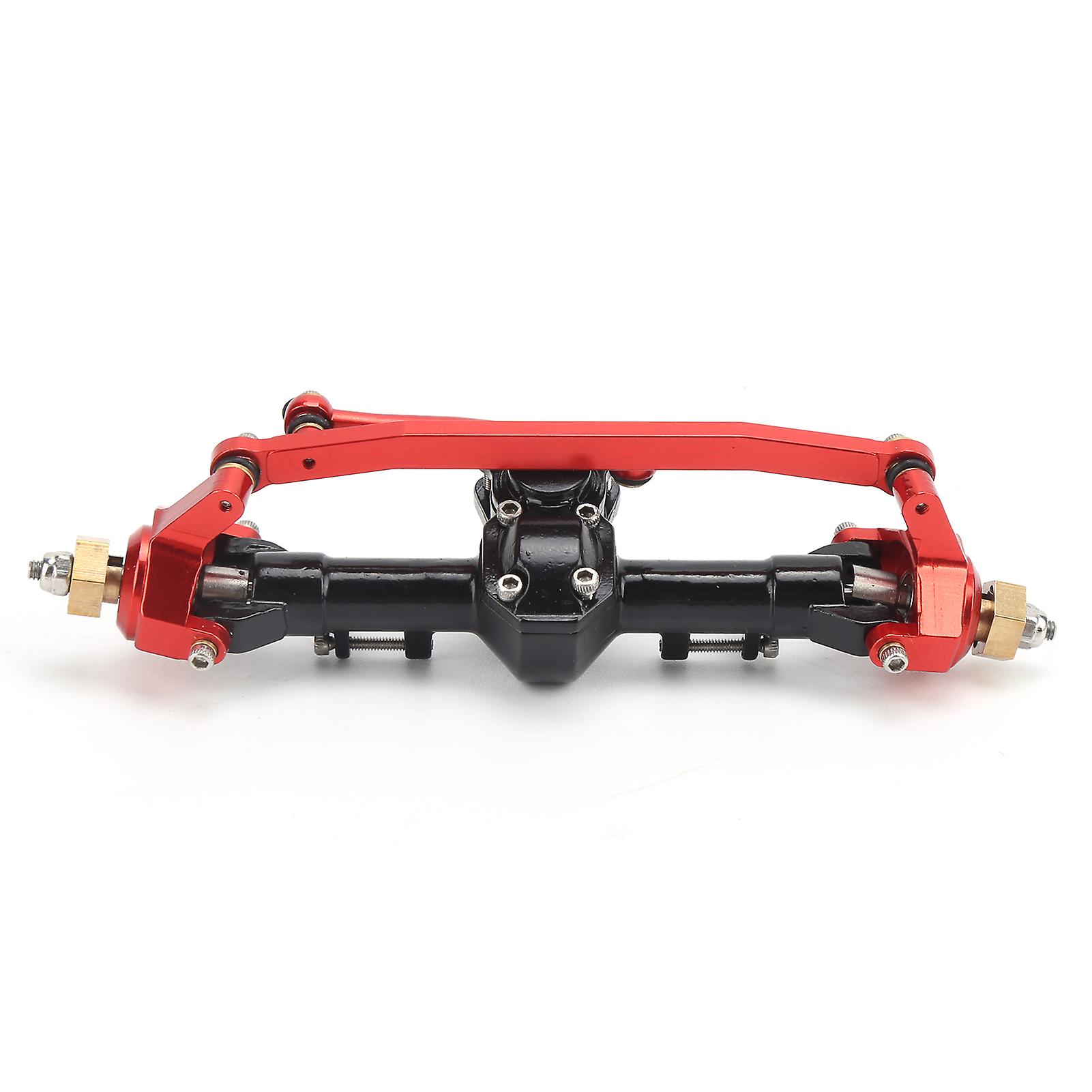 Rc Metal Complete Front Axle Shaft Assembly For Axial Scx24 90081 1/24 Rc Car Upgrade Partsblack Red