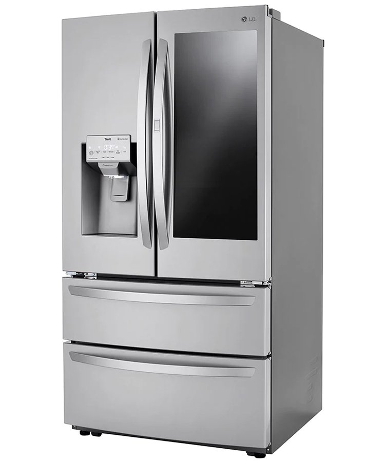 LG 28 Cu. Ft. Stainless Steel Smart InstaView Door-In-Door Double Freezer Refrigerator With Craft Ice