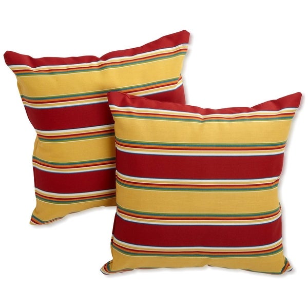 17-inch Outdoor Throw Pillows (Set of 2， Multiple Patterns)