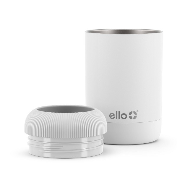 Ello Stainless Steel Can Cooler White