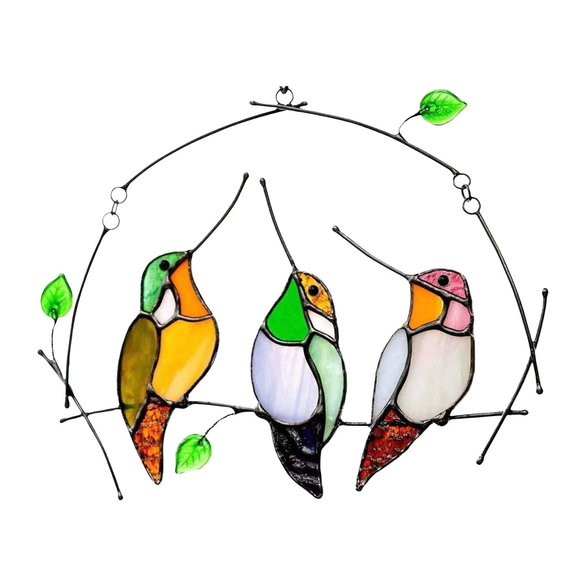 🔥 BIG SALE - 49% OFF🔥The Best Gift-Birds Stained  Window  Panel