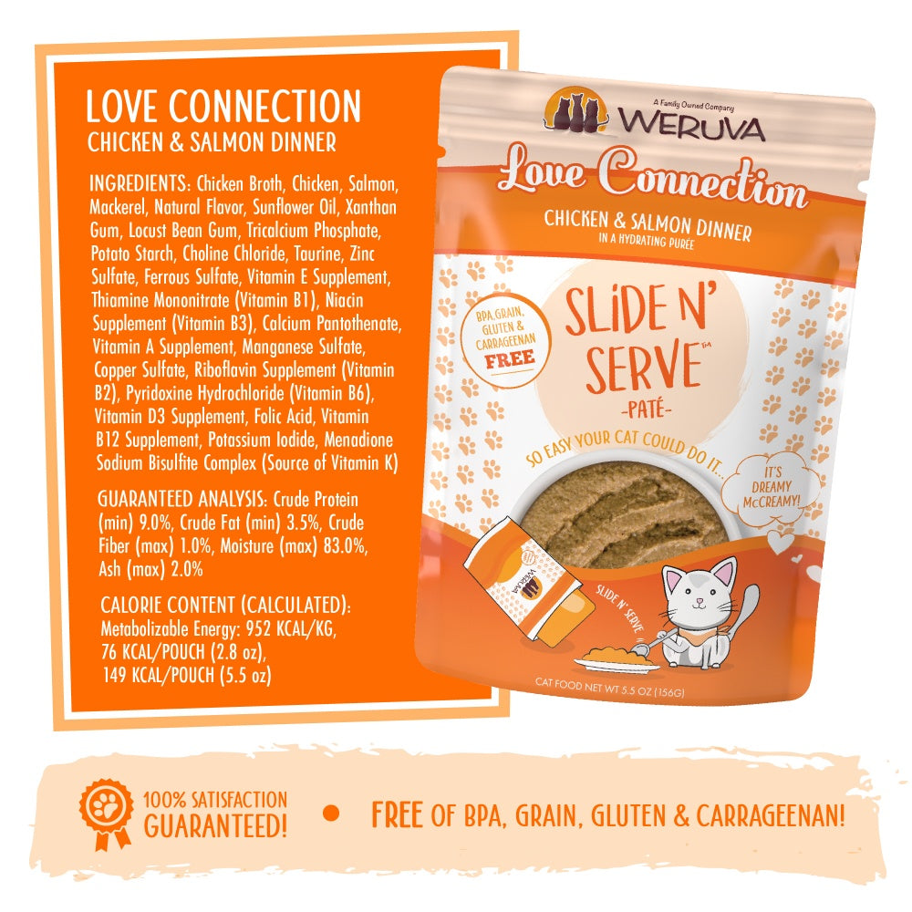 Weruva Slide N Serve Grain Free Love Connection Chicken  Salmon Dinn