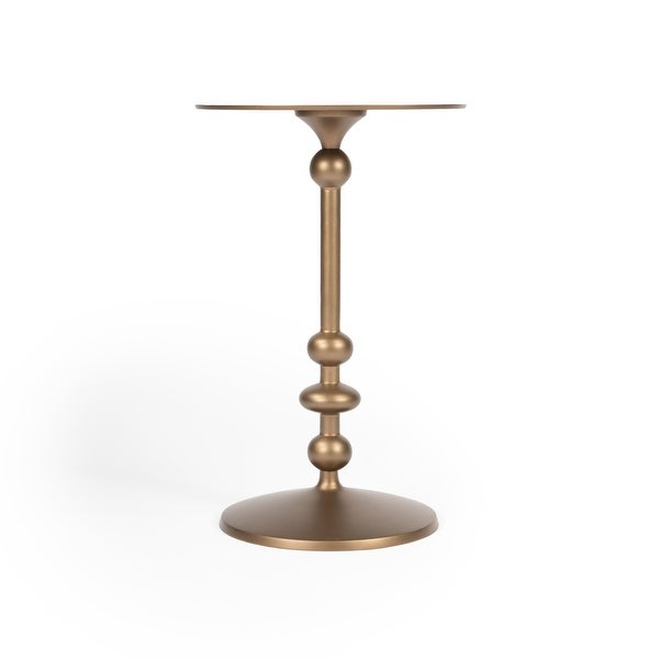 Zora Iron Pedestal End Table