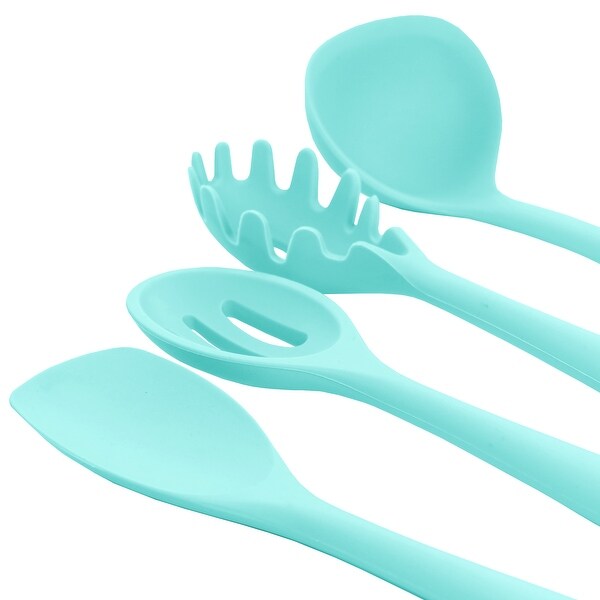 12 Piece Turquoise Silicone Cooking Utensils