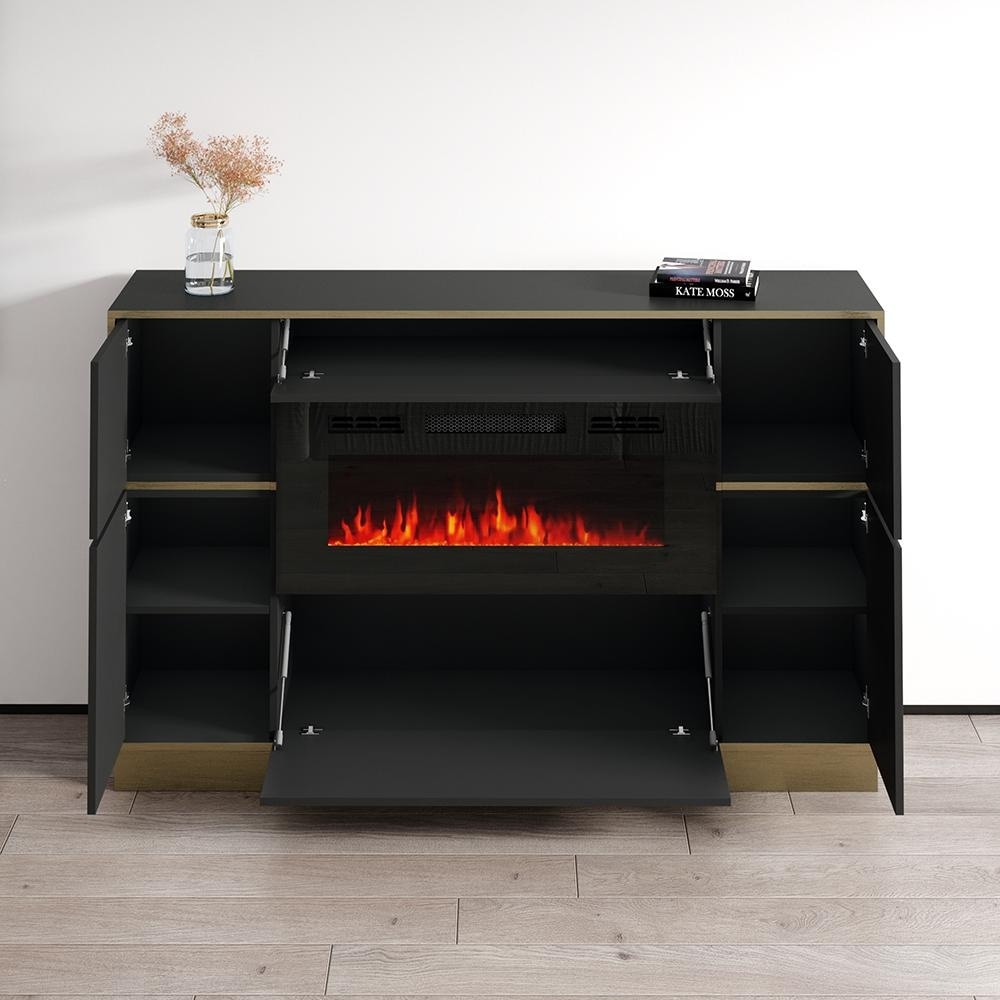 Odessa BL EF Fireplace Sideboard