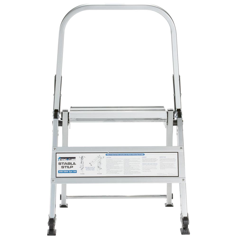 2 Step Aluminum 300-Lb Type IA Step Ladder ;