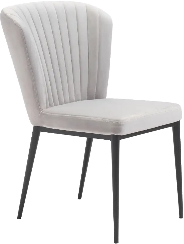 Gray Upholstered Dining Room Chair (Set of 2) - Tolivere