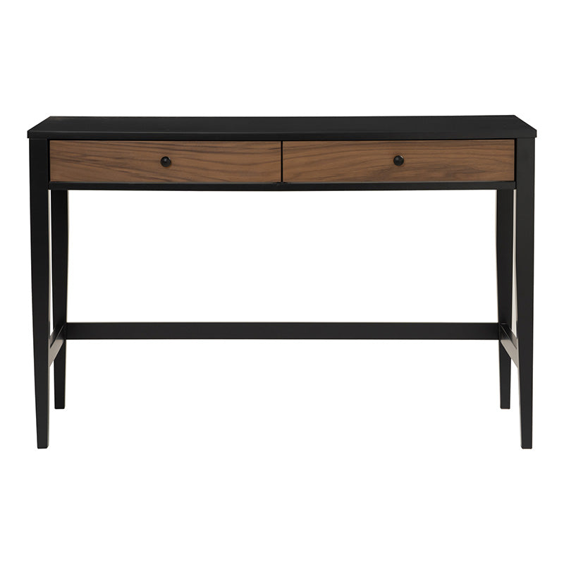 CONALL Study Desk 120cm - Walnut & Black