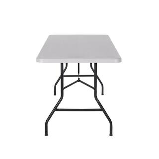 PEAKFORM 6 ft. Gray Plastic Top Folding Table 80919