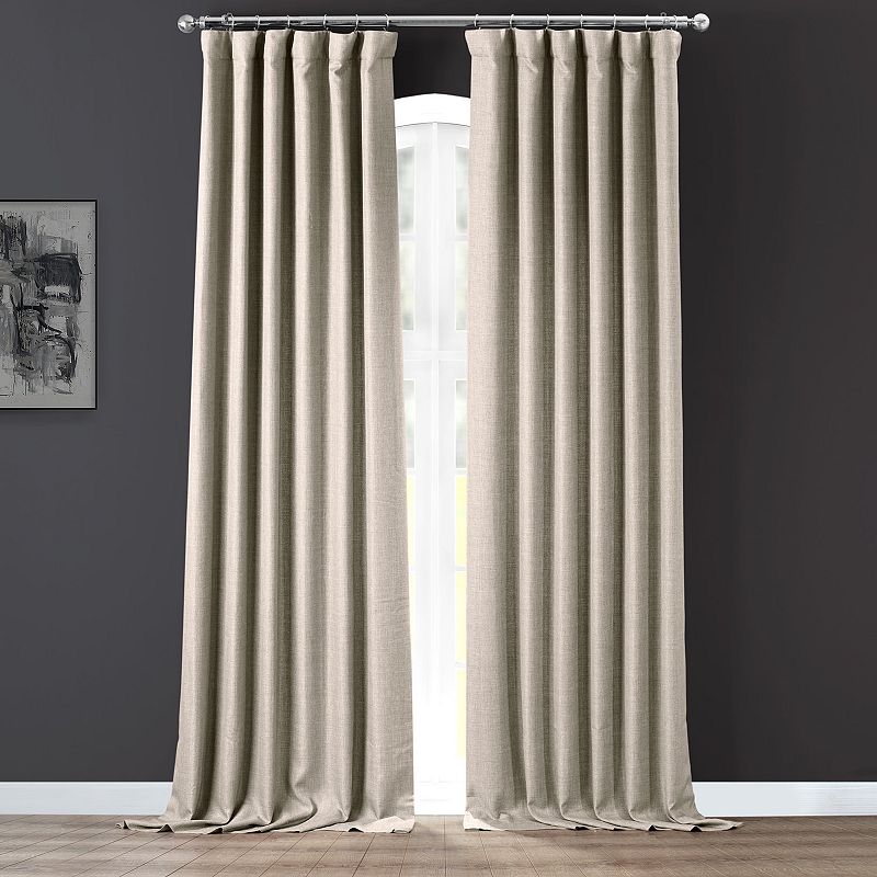 EFF 1-panel Faux Linen Window Curtain