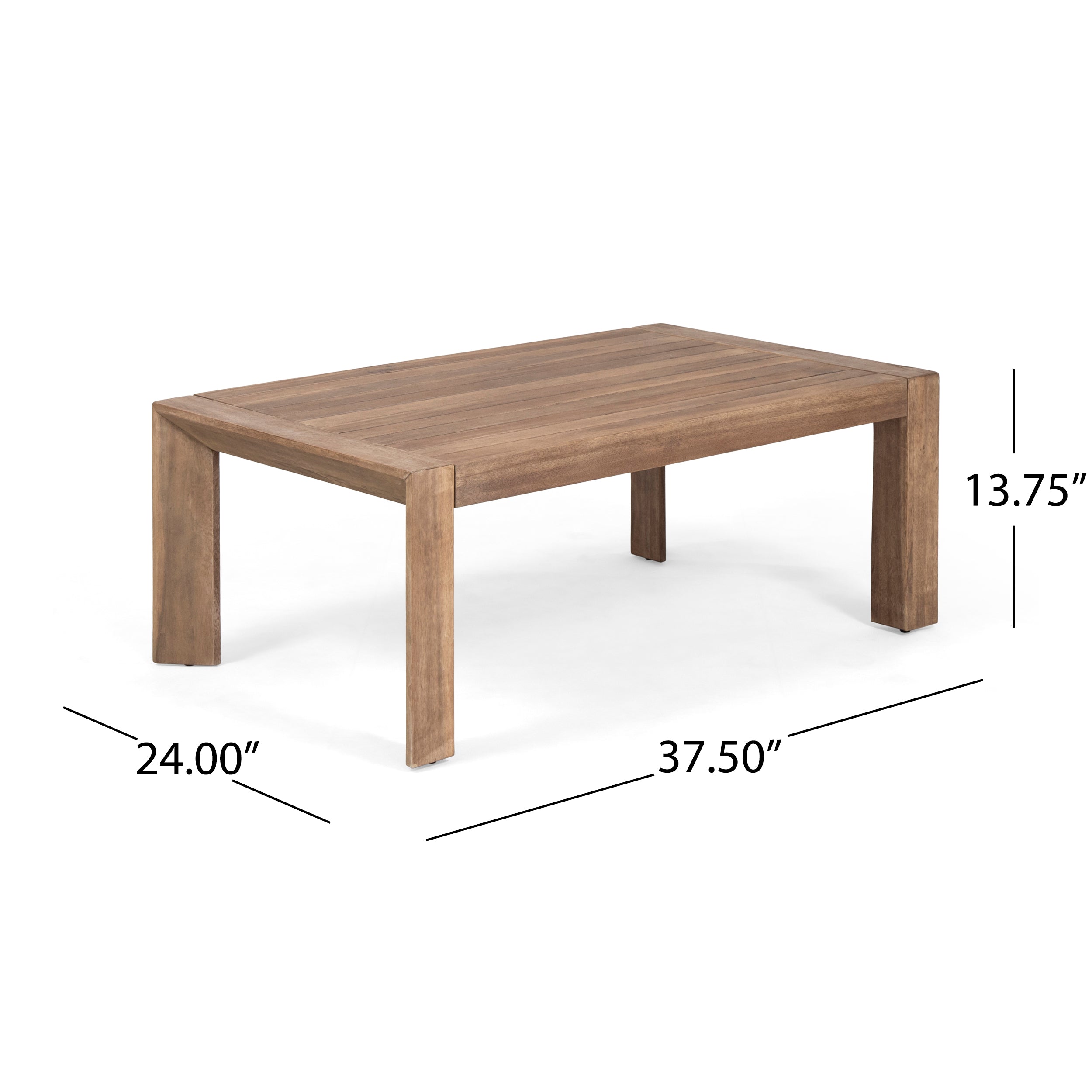 Rosemary Outdoor 4 Seater Acacia Wood Chat Set