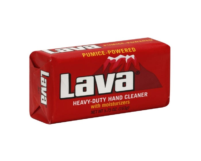 Lava Heavy-Duty Hand Cleaner with Moisturizers， 5.75 oz. Bar - 10185