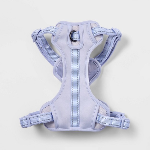 Reflective + Comfort Adjustable Dog Harness - Lilac - Boots and Barkley