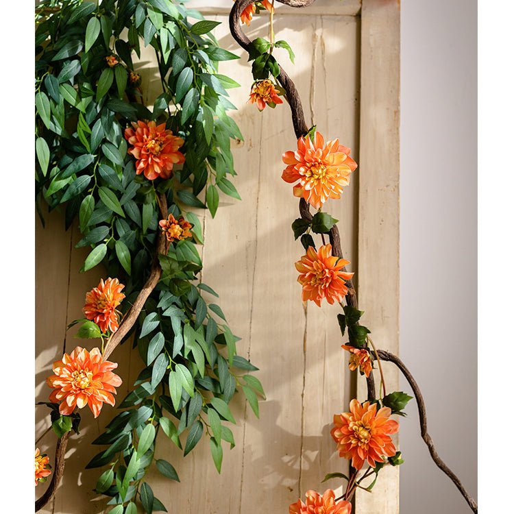 Artificial Dahlia Flower Vine 59