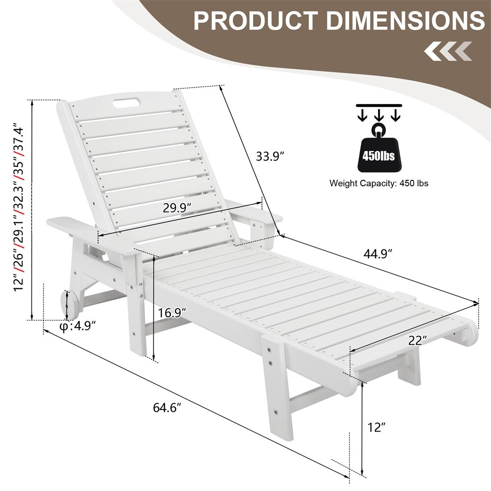 Backrest Adjustable Lying Bed White