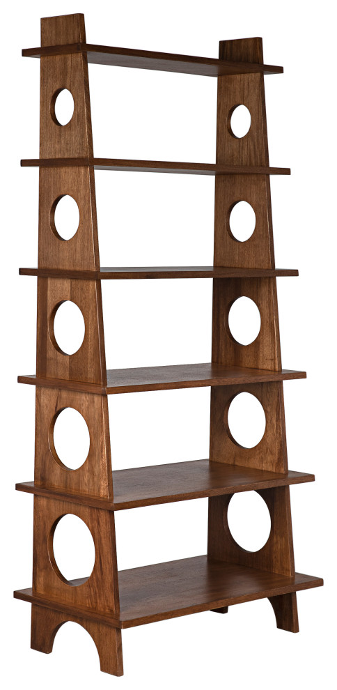 Tumult Bookcase  Dark Walnut  88 quotH (GBCS248DW YUU6013LU1)   Transitional   Bookcases   by Noir  Houzz