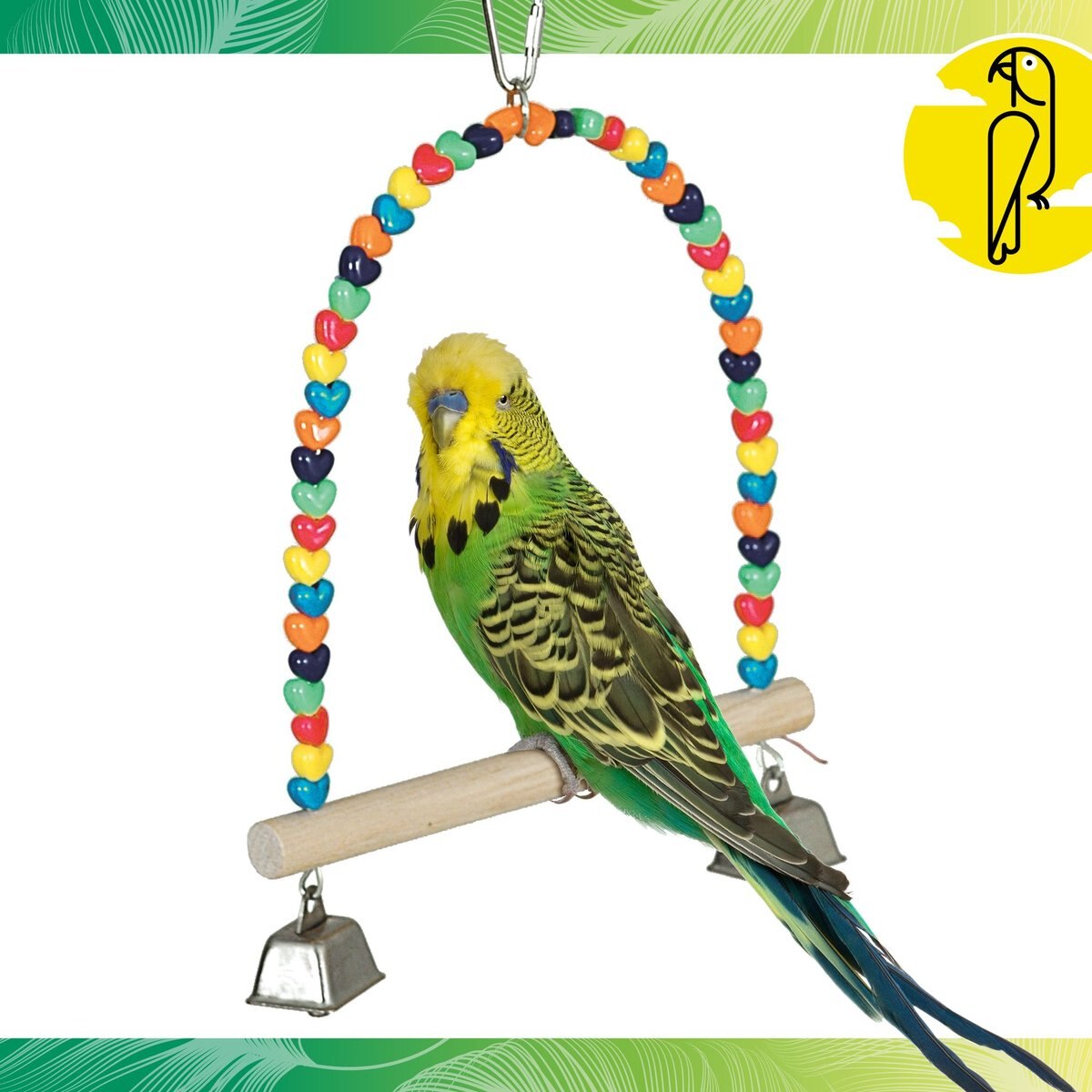 Caitec Featherland Paradise Parakeet Swing Bird Toy