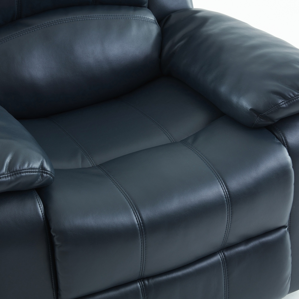 Charleston Leather Gel Glider Rocker Recliner by Greyson Living